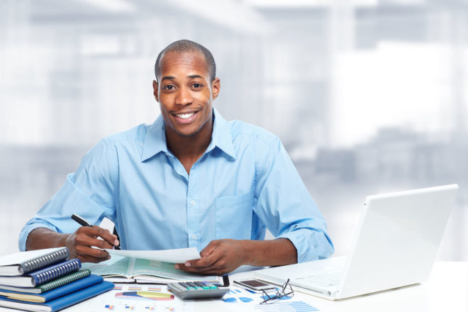 35194486 - african-american black businessman in office. 35194486 - african-american black businessman in office.